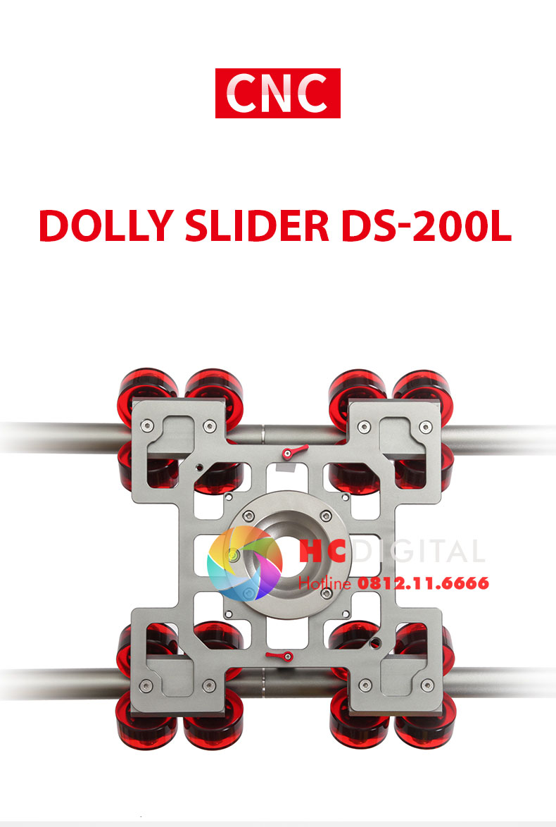 Dolly Slider DS200-L Quay Phim Chuyên Nghiệp