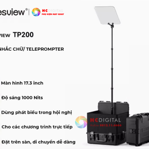Máy nhắc chữ Teleprompter Trong Suốt Destview TP200 Kèm Màn Hình