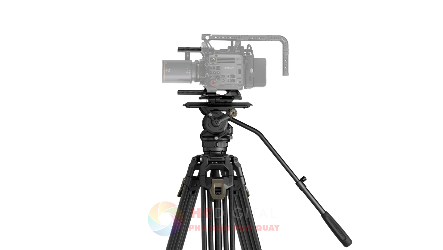 Chân Máy Quay Carbon Fiber Tilta CT12 75mm Cine Fluid Head 12 Kg Chính Hãng